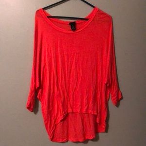Orange piko style shirt